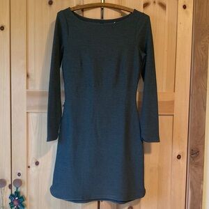 Toad&Co Intermosso Charcoal Midi Long Sleeve Dress
